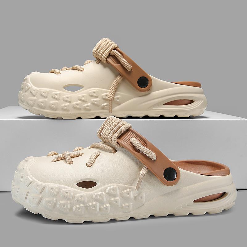 НОВЫЕ Летние Сандалии на Толстой Подошве 2025 Мужские Женские Повседневные Пляжные Туфли С Перфорацией Уличные Шлепанцы Садовые Туфли-Кроксы