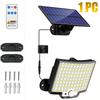 LED Split 3 Modes Solar Light Outdoor Waterproof with Motion Sensor Floodlight Remote Control 3 Modes for Patio Garage Backyard