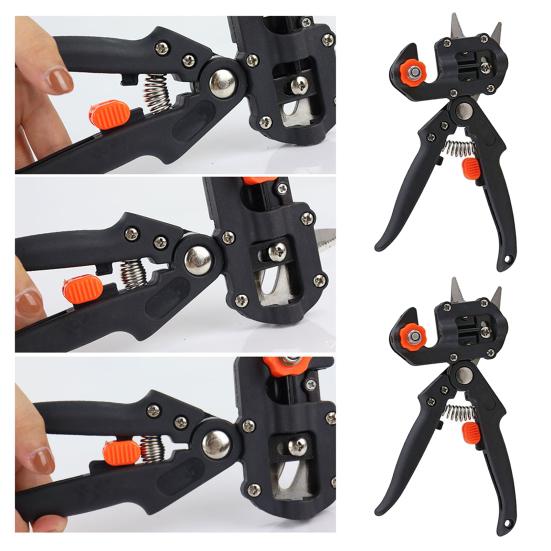 Ножницы для прививки растений Профессиональный садовый инструмент для прививки 2 в 1 Сверхпрочные секаторы для обрезки цветов, фруктовых деревьев, кустарников