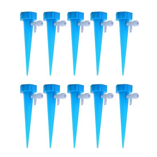 10 шт. Регулируемые шипы для самополива, вставки в горшки, шипы для капельного полива, автоматические инструменты для полива растений, подходят для пластиковых бутылок с водой