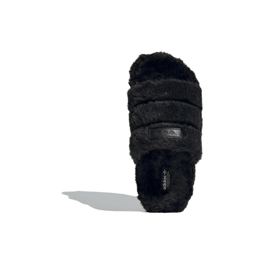 Adidas Оригинальные Adilette Series Толстая подошва Уличные Цельные Удобные Универсальные Резиновая подошва Массажные Шлепанцы Женские сандалии Черный IF3964