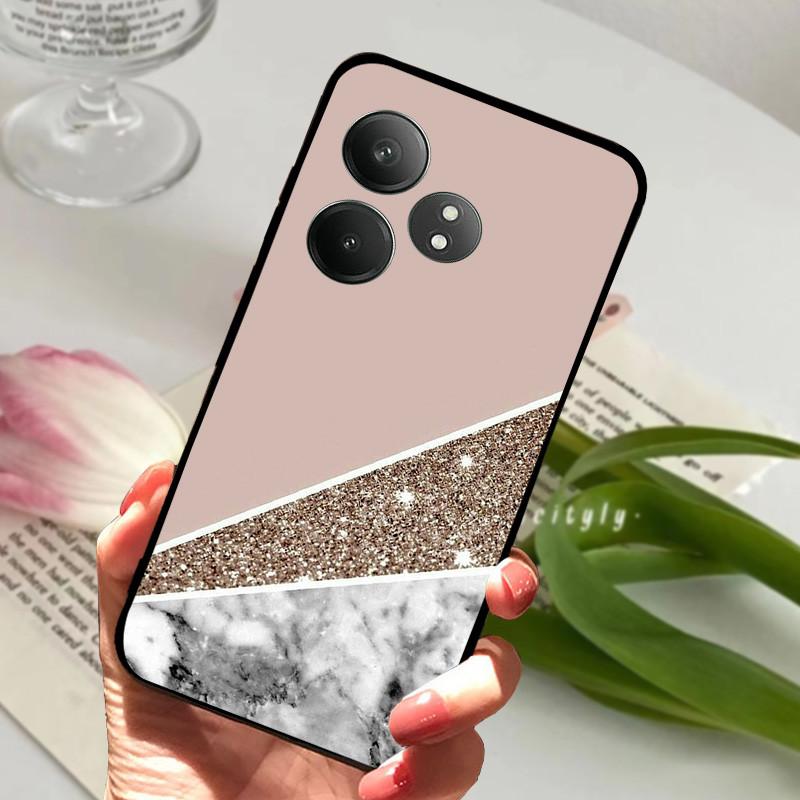Для Realme GT 6 GT6 Чехол Ударопрочный Мягкий ТПУ Силиконовый Чехол для Телефона Для Realme GT 6T Capa Realme GT6 GT6T Мультяшный Матовый Бампер