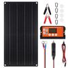 20W High-Efficiency Solar Panel with Controller for 12V Lead-Acid & Lithium Batteries, Parallel Compatible Up To 200W 24V