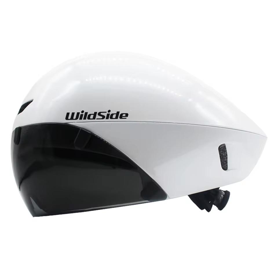 Шлем для шоссейного велосипеда Wildside Aero TT Триатлон TT Гонки Велоспорт Ультралегкий Велосипедный Защитный Шлем Очки Велосипедные Аксессуары