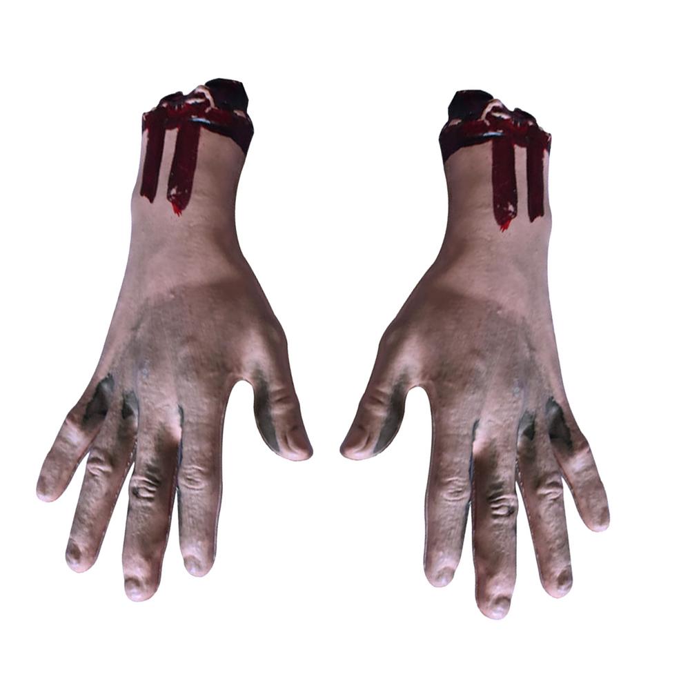 Хэллоуин Ужас Поддельная Рука Кисть Симуляция В Натуральную Величину Страшная Рука Отрубленная Рука Кровавый Реквизит для Хэллоуина Реквизит для Вечеринки с Привидениями Украшение