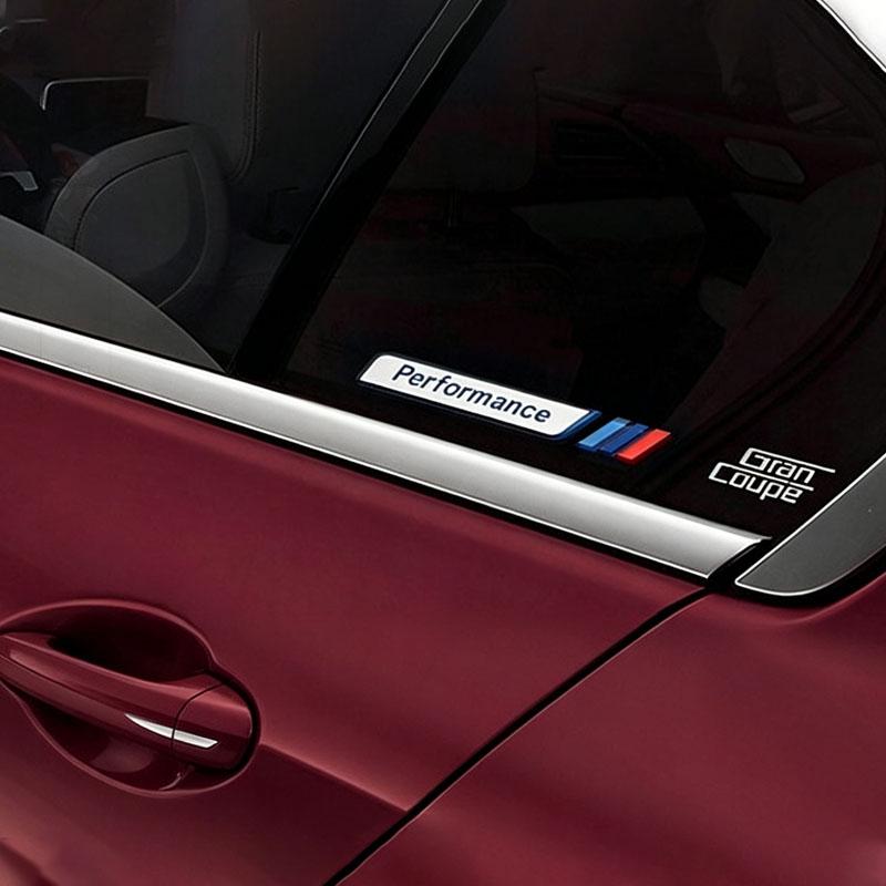 Car acrylic Sticker Car Fender Side Emblem Decorative Stickers For BMW 50th 3 5 7 series E83 F16 E70 M3 M4 M5 G42 G30 G20 F02 xg5