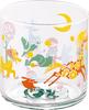 MOOMIN 80th Anniversary Juice Glass 8x8cm Play Yamaka Made In Japan Cup, Tumbler, Large, 330ml, Approx. Diameter, Art, Snufkin, Clear, MM9304-813,