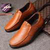 Leather Shoes Men's Summer Shoes Men Casual Slip  Genuine Leather Soft Shoes Cowhide Summer Loafers Business