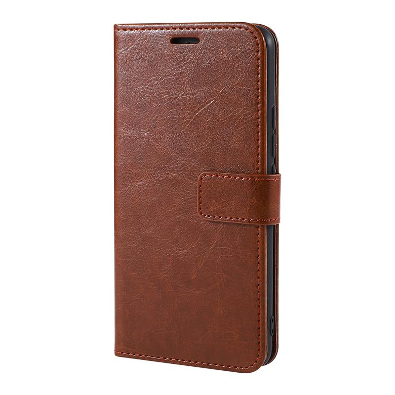 Роскошный кожаный чехол-кошелек для телефона с магнитной пряжкой в ​​стиле ретро для Oppo A5 A9 Vivo V20 Realme OnePlus Moto, держатель для визитных карточек, откидная сумка-обложка для книги