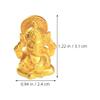 10 Pcs Miniature Landscape of Ganesha Temple Décor Fairy Garden Figurine Car Pooja Items Statue Resin Ganpati Idol Buddha