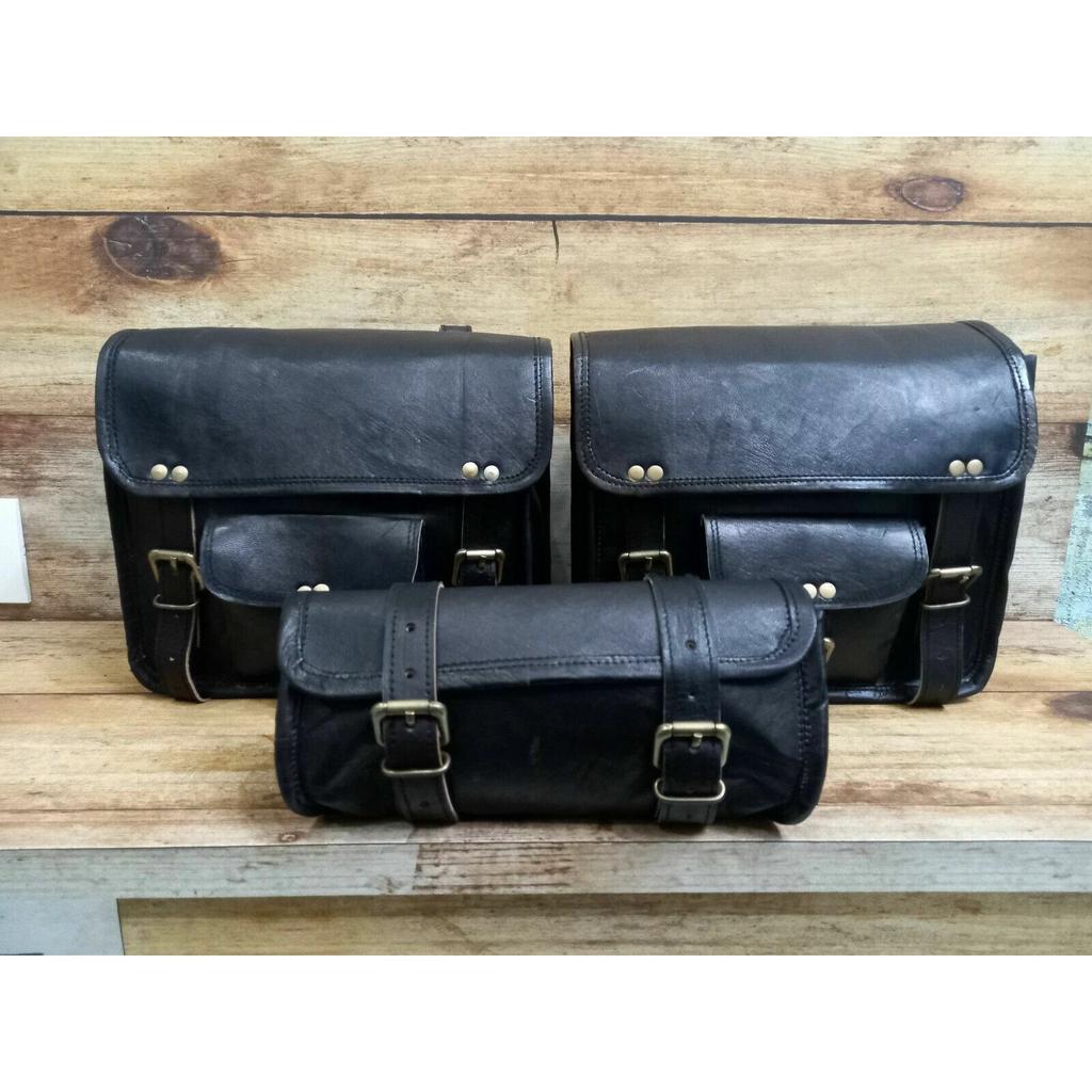 Новая мотоциклетная седельная сумка, багажная седельная сумка, кофр для хранения (Черные сумки)