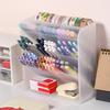 Minimalist Slanted Art Marker & Brush Holder - Large Capacity Stationery Storage