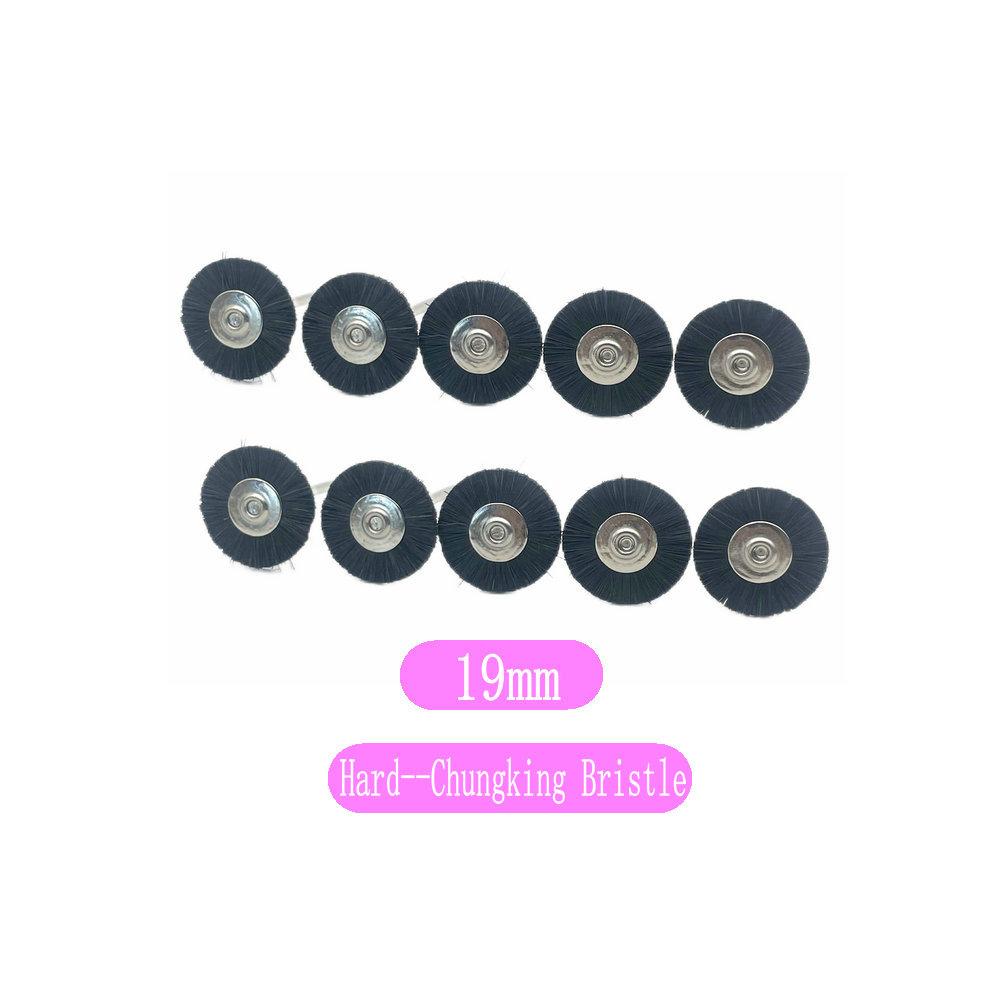10Pcs/Bag 2.35mm Polishing Brush Wheel Dental Lab Materials Soft White Goat Hair/Pony Hair/Bristle Rotary Tools Low Speed Buff