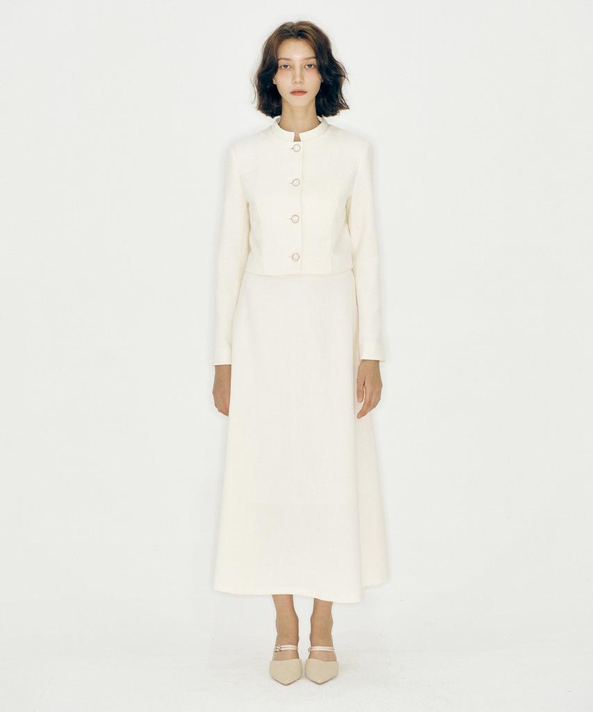 Vi Lac Tea A-Line Long Skirt