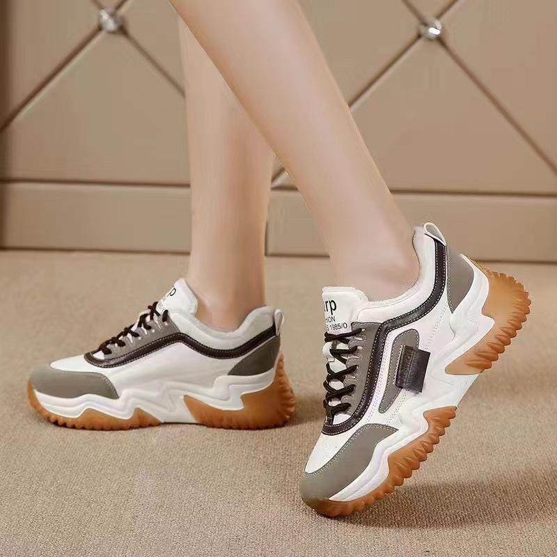 Папины кроссовки женские осенне-зимние новые универсальные высокоценные повседневные туфли на толстой подошве легкие спортивные туфли, взрывной рост и это со