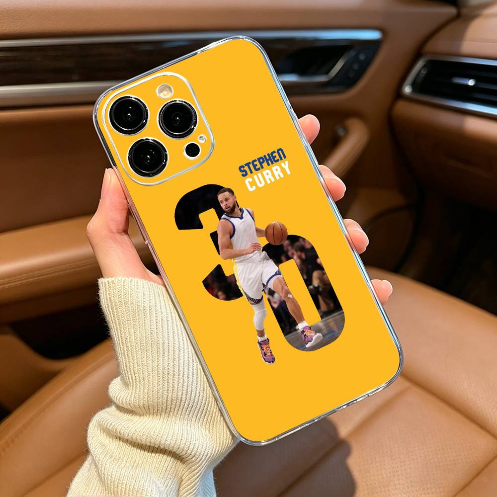 30 Чехол для телефона Stephen- C-Curry для iPhone17,16,15,14,13,12,11 ,Pro Max,16/15/14 Plus Прозрачный чехол