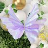Large Butterfly Party Decor Silk Realistic Dreamy Party Decor 3D Large Butterfly For Porch Arch Window Door Fence Dining Room