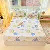 Cartoon Style Ocean Fish Pattern Fitted Sheet Set Sailboat Print 100% Cotton Mattress Protector for Kids Boys Girls Bedding Set