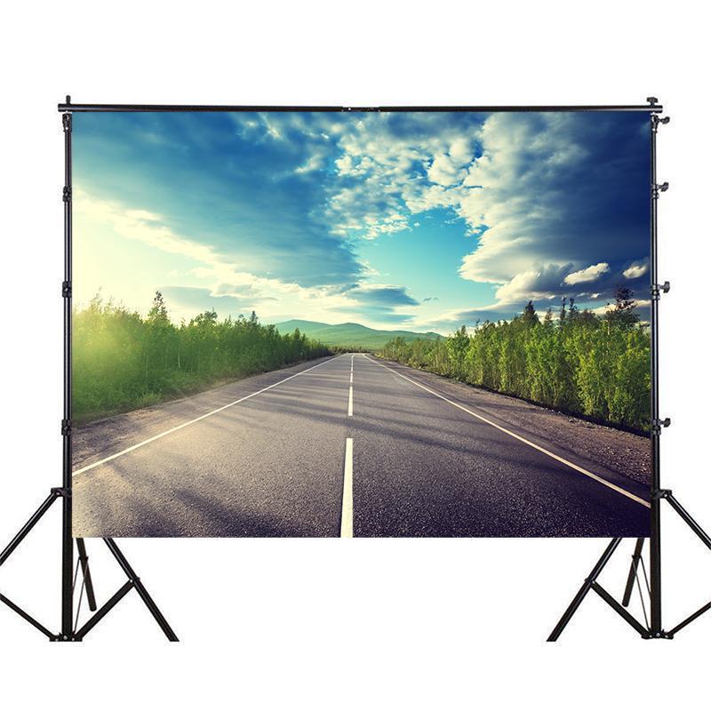 Фон для фотосъемки дорожной сцены для мероприятий, для помещений/улицы, фон для вечеринки, настенный гобелен, фон для прямой трансляции