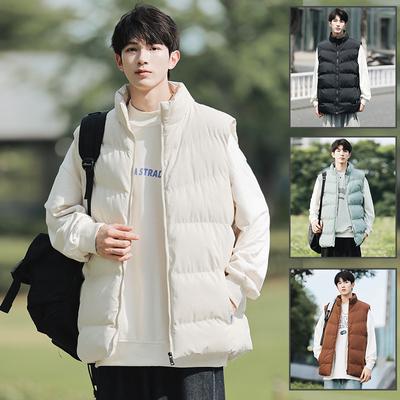 Осенне-зимний хлопковый жилет Urban Tide Brand Couple с воротником-стойкой, хлопковая подкладка, жилет, куртка