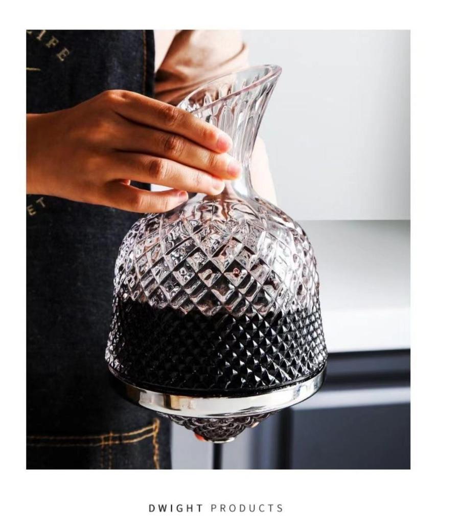 Набор хрустальных декантеров для вина: Роскошная подарочная коробка для вращающихся стаканов