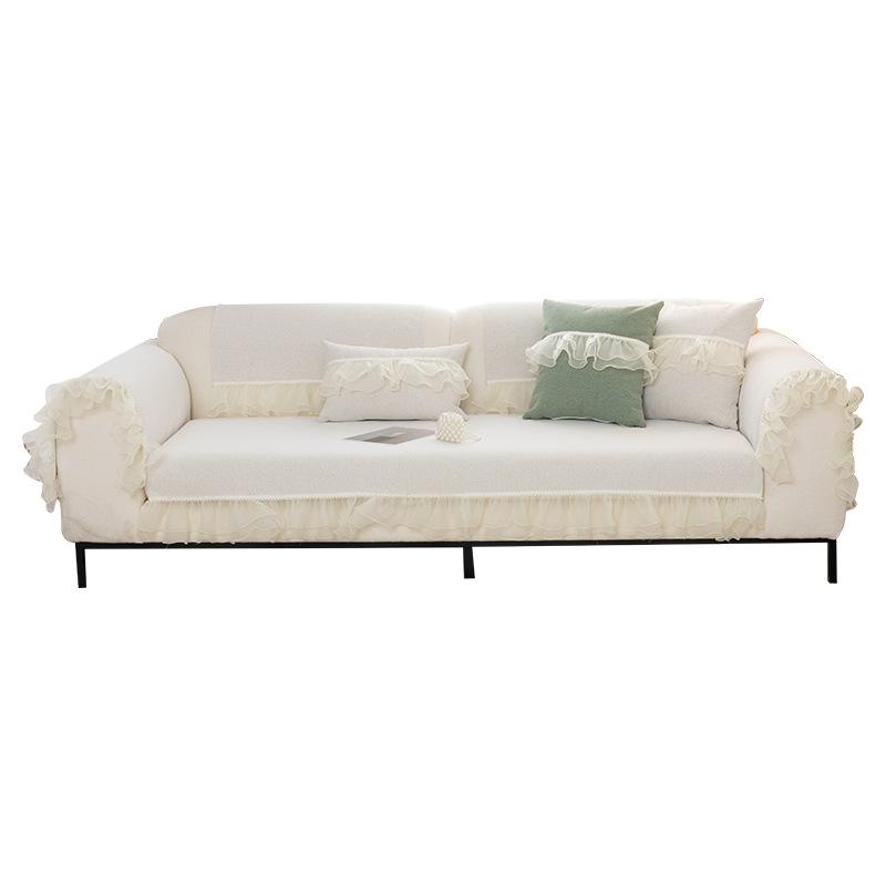 Новая подушка для дивана, универсальная нескользящая подушка для четырех сезонов, высококачественная подушка, минималистичный современный модный чехол для дивана с кружевным краем