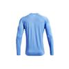 Under Armour Футболка с круглым вырезом и длинным рукавом с принтом логотипа для тренировок, мужские топы Carolina-Blue 1361272-475