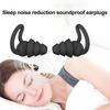 1 Pair Silicone Noise Reduction Earplugs Washable Waterproof Soft Reusable Hearing Protection Concerts Work Study Sleeping Silent Earplugs
