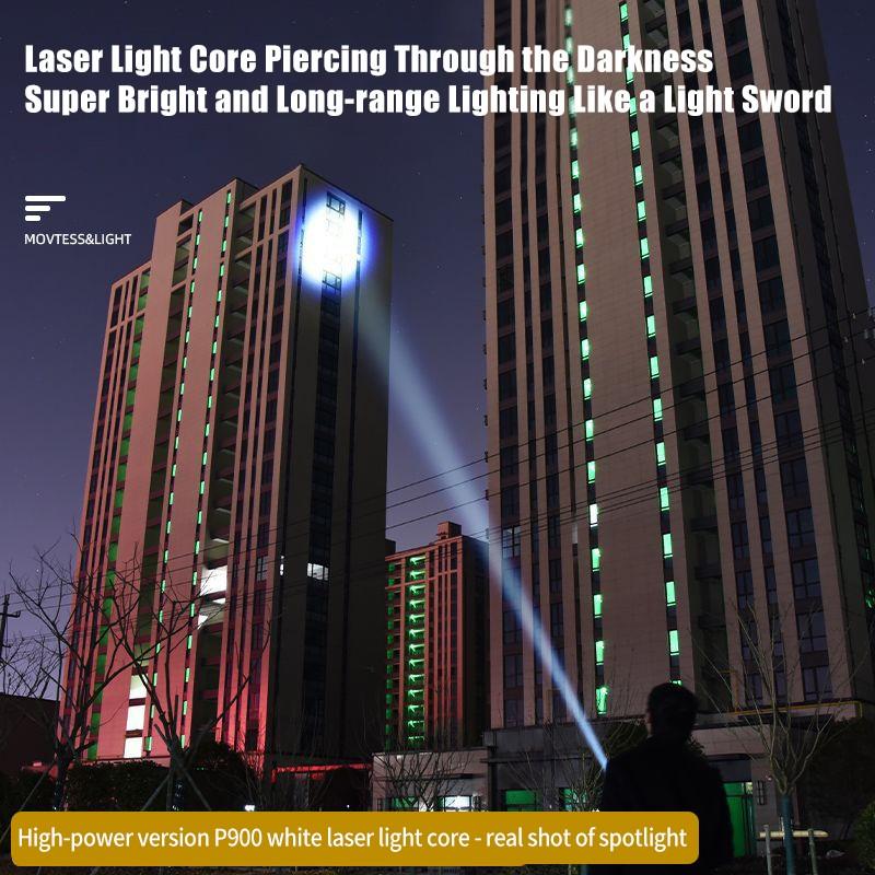 Outdoor Ultra Bright Flashlight Long Range Telescopic Focusing Torch High Power Spotlight Floodlight Telescopic Zoom Lamp