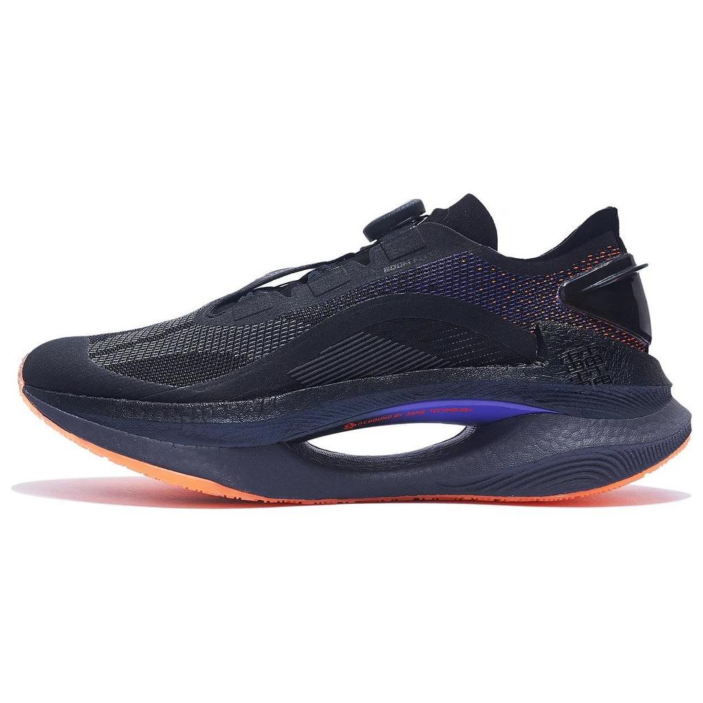 Li Ning Absolute Shadow Cushioning Non-Slip Breathable Rebound Low-Top Running Shoes Men Running Shoes Black Purple ARRS001-14