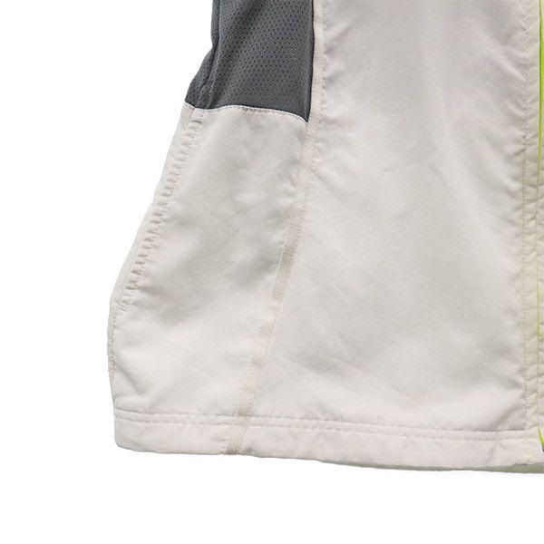 PUMA training Long sleeve Zip hoodie M White x gray warm up Women Used