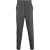 Polo Drawstring Solid Color Straight Leg Mid Rise Knit Sweatpants Men Bottoms Gray 710900842-004