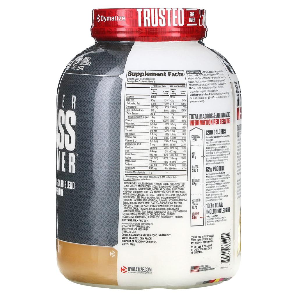 Super Mass Gainer™, Gourmet Vanilla, 2.7Kg(6Lbs)