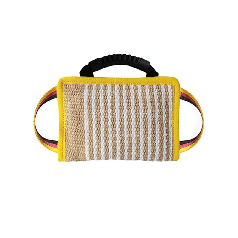 Durable Hemp Bite Toy Dog Training - Interactive Chew Pillow With Reinforced Edges Aggressive Biting Practice
