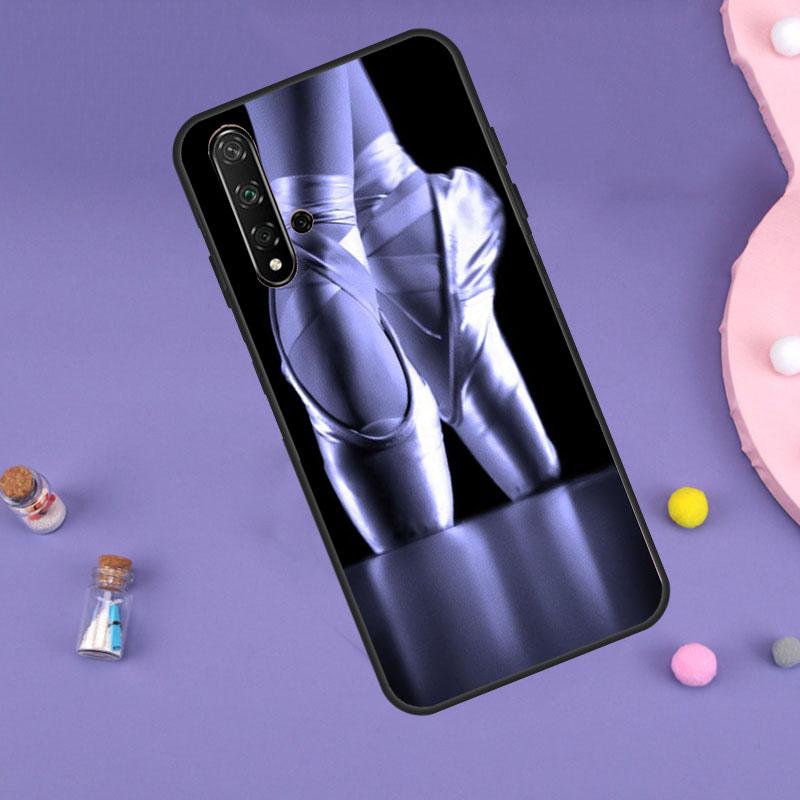 Ballet Ballerina Shoes Pointes Case For Huawei P30 P20 P40 Lite Nova 5T 11i 8i 3i 9 10 SE 11 Pro Y90 Y70 Y61 Y60 Y91 Cover