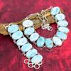 Larimar Gemstone Jewelry, 925 Solid Sterling Silver Jewelry Set, Handmade Necklace& Bracelet Jewelry, Adjustable Chain Jewelry Set For Her