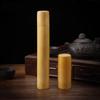 Handmade Natural Bamboo Tea Storage Box Portable Tea Canister Lid Seal Kitchen Storage Jars Accessories Spice Box Case Organizer