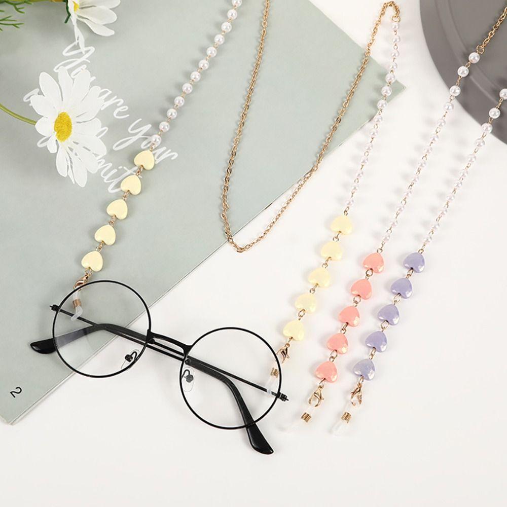Holder Eye Wear Accessories Glasses Chain Sunglasses Lanyard Eyeglass Lanyard Clip Beaded Chain