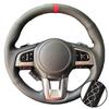 Hand Stitched Non-slip Artificial Leather 2015-2017 Outback 2014-2017 Forester 2015 Steering Wheel Cover For Subaru Legacy XV