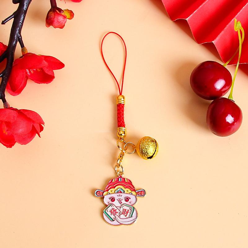 Милый мультфильм китайский Новый год зодиак змея брелок год змеи счастливый брелок подвески сумка подвеска украшение подарки