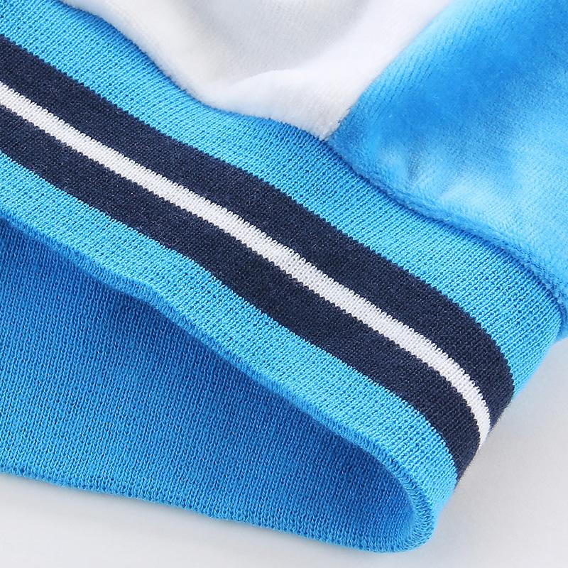 Детская одежда для младенцев для маленьких девочек и мальчиков, бархатный комплект на молнии на зиму и весну, детская одежда с длинными рукавами