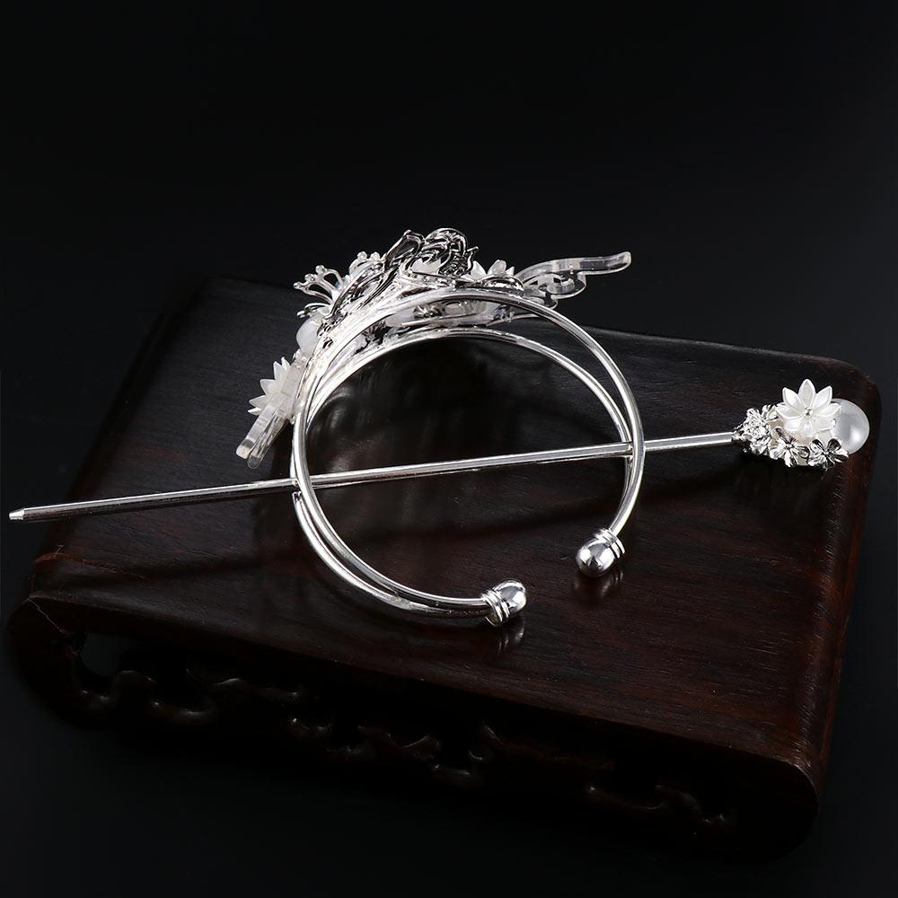 Женский мужской головной убор Circel с цветочным принтом, палочка для волос, аксессуары для волос, заколки для волос в китайском стиле, вилка для волос