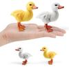 Simulation Poultry Farm Pasture Animal Model Yard Little Duck Yellow Duck White Duck Static Ornament Toy