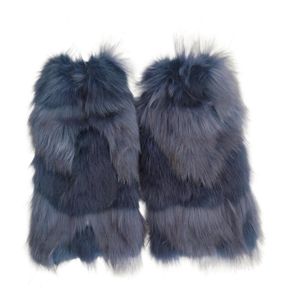 Vintage Y2K Winter Leg Warmers Harajuku Kawaii Furry Leg Warmers Foot Cover Lolita JK Plush Leg Coverings JK Accessories