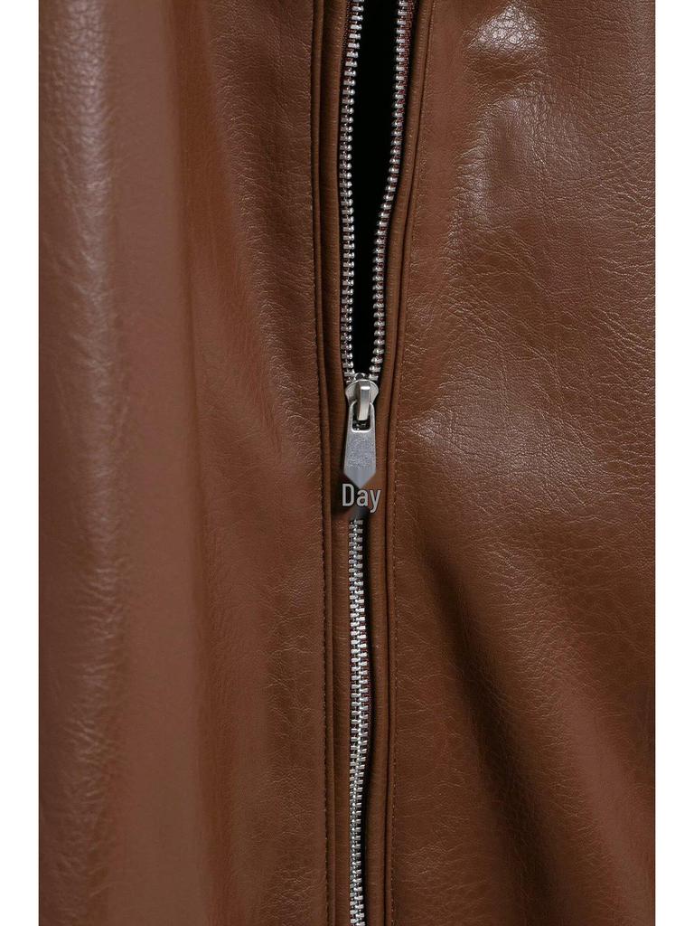 Весна 2025 Женская куртка-бомбер из искусственной кожи в европейском и американском стиле