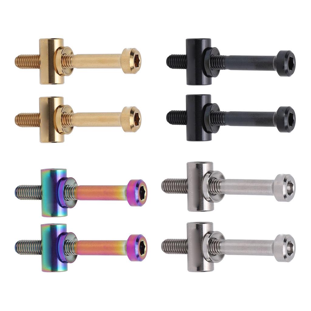 2pcs M5x40mm Ti Alloy Bike Seat Post Fixing Bolts Bike Seatpost Screws Cycling Accessories for Bike