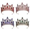 Women Crown Crystal Large Tiara Hair Accessories for Wedding Dress Bridal Prom