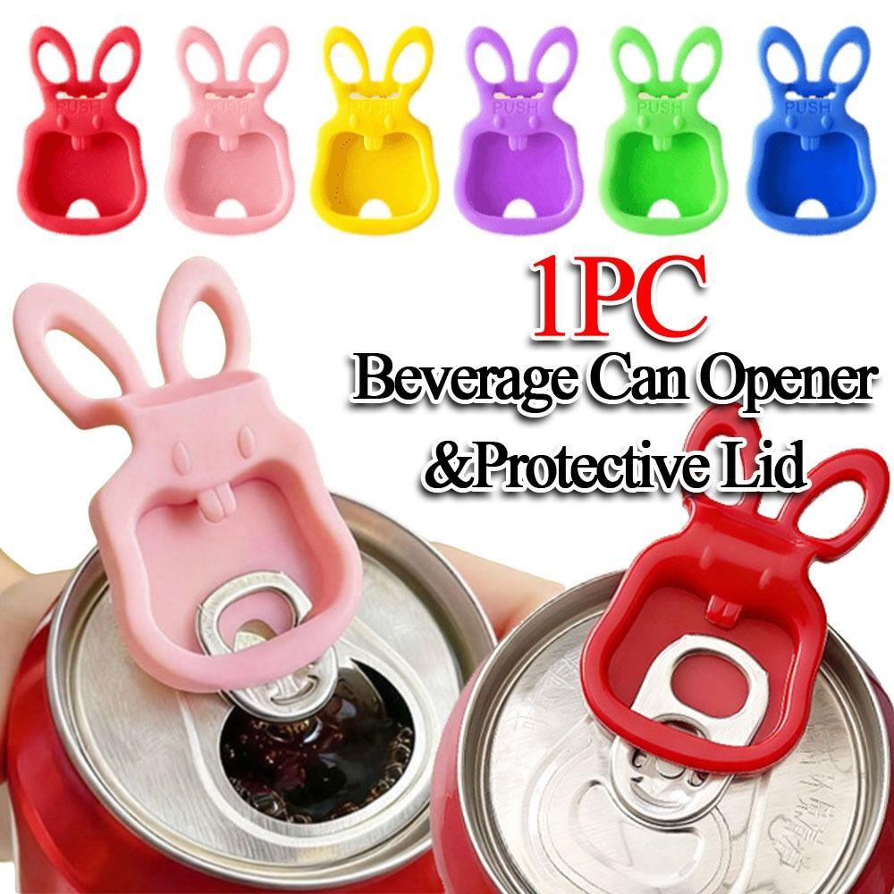 Always on And Off Beverage Can Opener and Protective Lid Small Sealer For Parties Barbecu&beach