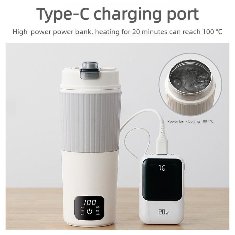 650ML Portable Electric Kettle Home Travel Insulation Integrated Water Bottle Dormitory Small Electric Water Cup