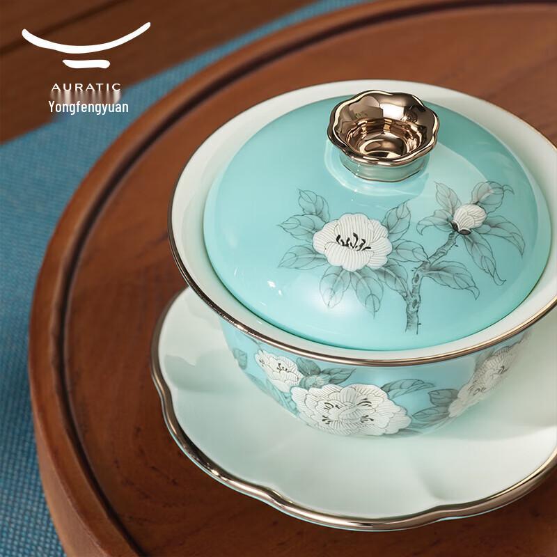 Yongfengyuan Madam Porcelain Hand-painted Blue 7-Piece Tea Set